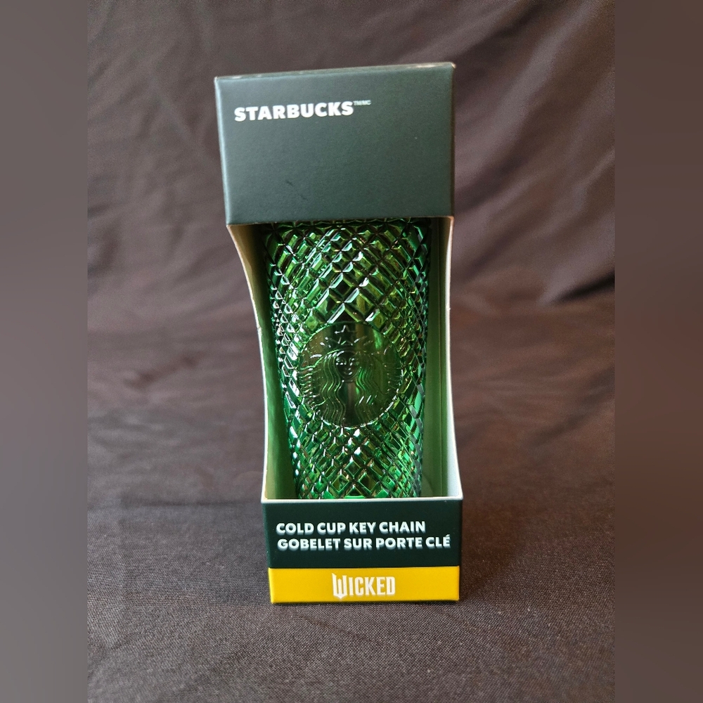 Starbucks Emerald City Dark Cold Cup Keychain